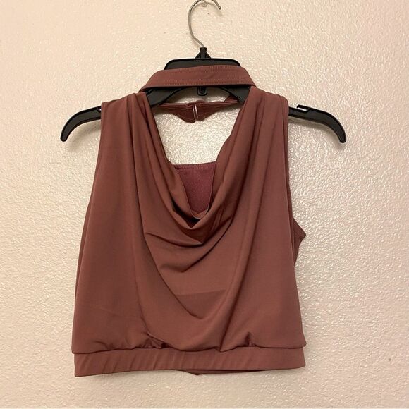 Weissman dance costume mauve Matte Jersey Cowl Crop Top MJ13035 Adult SA - Picture 2 of 9